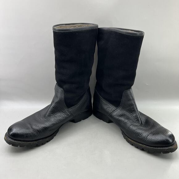 Gravati Shearling Lined Winter Boots Men Size 12 US, 11 UK Black Pull On Shoes main image 6